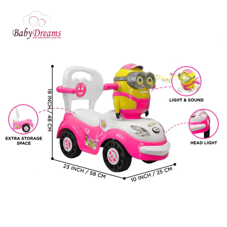 Little Star Minion Tolo Push Car - Evergreen Wholesale