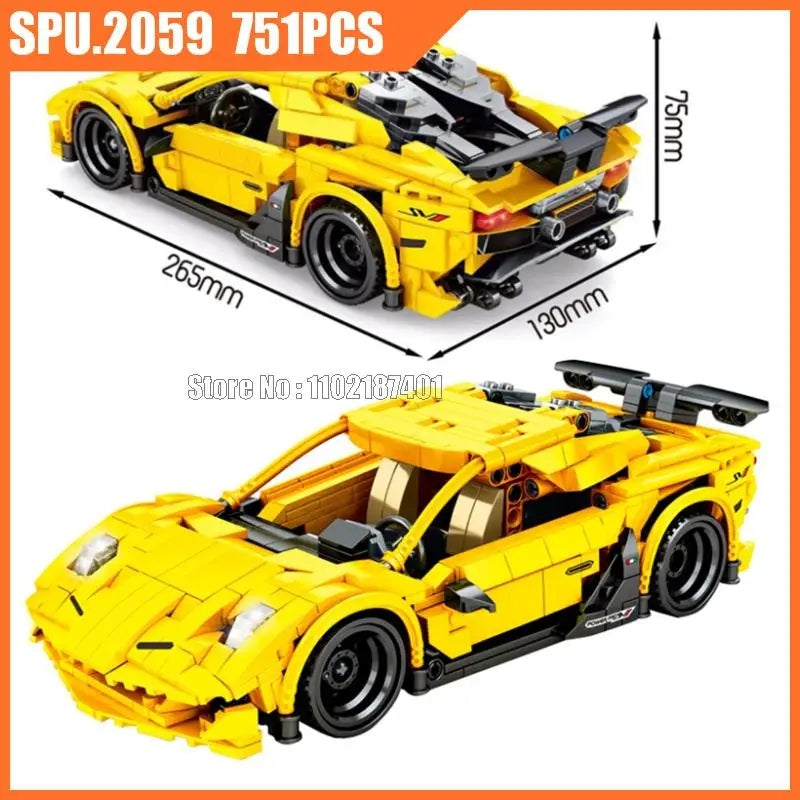 Lamborghini Supercar Building Blocks | 751pcs- SY8300 - Evergreen Wholesale