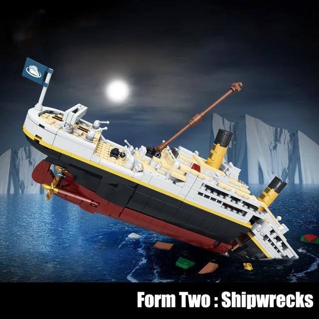 Titanic Cruise Ship 2 in 1  Building Blocks Set | 2022pcs- FC6005 - Evergreen Wholesale