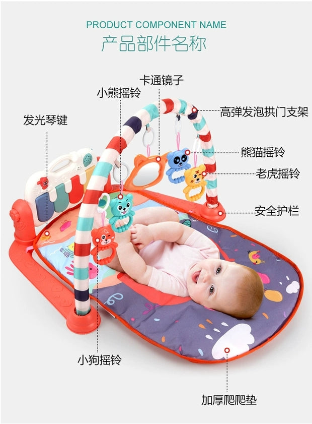 Evergreen Baby Tummy Time Activity Play Mat with Interactive Music Keyboard - Evergreen Wholesale