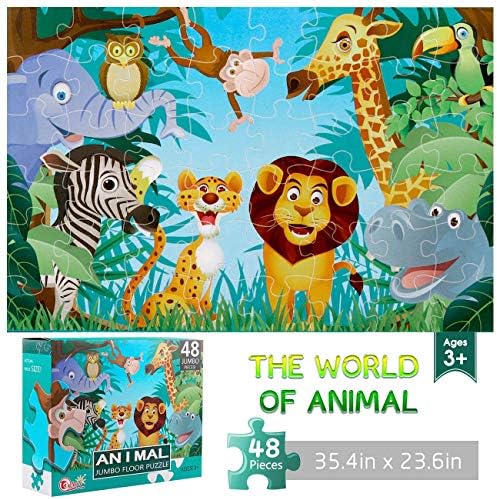 48pcs Jumbo Floor Puzzle DIY Educational Toys Puzzle for Kids - Evergreen Wholesale