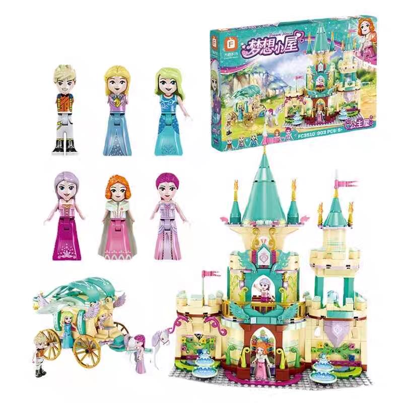 Cinderella Castle Building Blocks |903PCS- FC3510 - Evergreen Wholesale