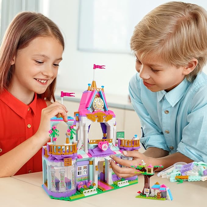 Royal Castle Building Blocks Kit for Girls | 687PCS- LXA458 - Evergreen Wholesale