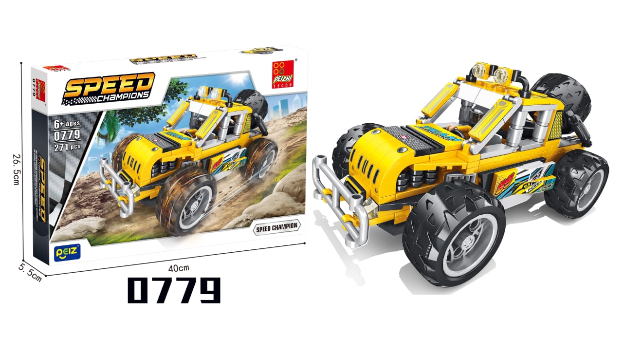 Peizhi Speed Off-Road Jeep Building Blocks - Evergreen Wholesale