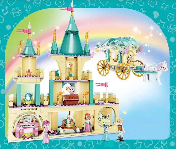 Cinderella Castle Building Blocks |903PCS- FC3510 - Evergreen Wholesale