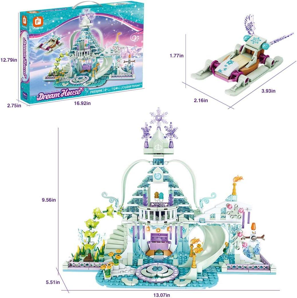 Frozen Elsa Castle Crystal House Building Blocks | 724pcs- FC3509 - Evergreen Wholesale