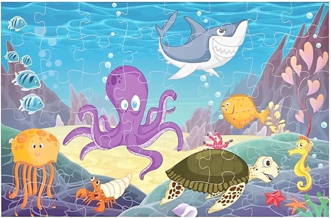 48pcs Jumbo Floor Puzzle DIY Educational Toys Puzzle for Kids - Evergreen Wholesale