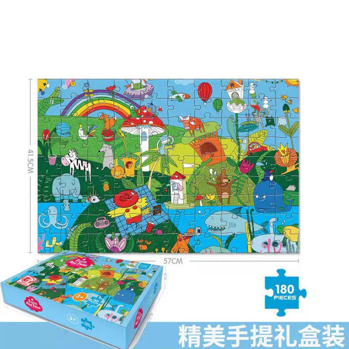 180pcs Children Jigsaw Puzzle for Kids - HaoXiang - Evergreen Wholesale