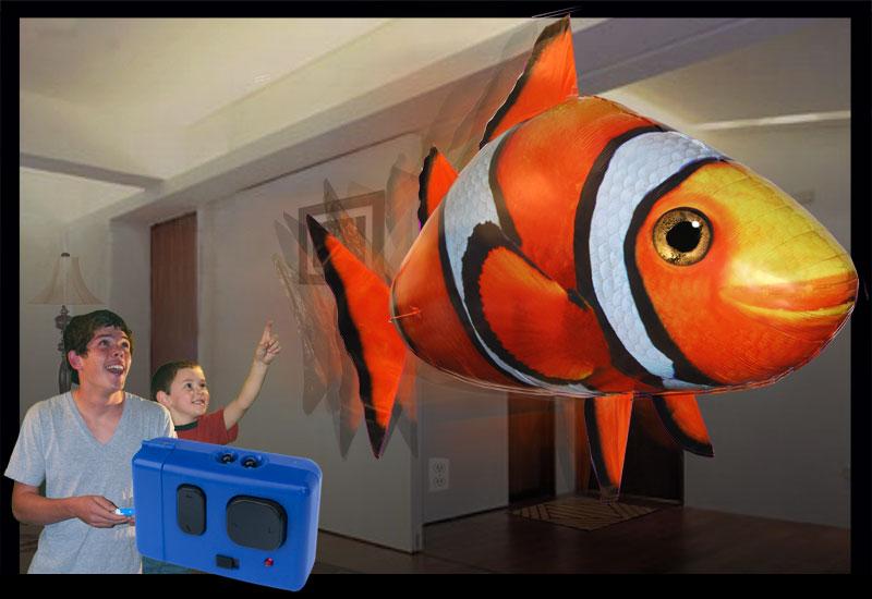 Air Swimmers Remote Control Flying Clown Fish-Ab008 - Evergreen Wholesale