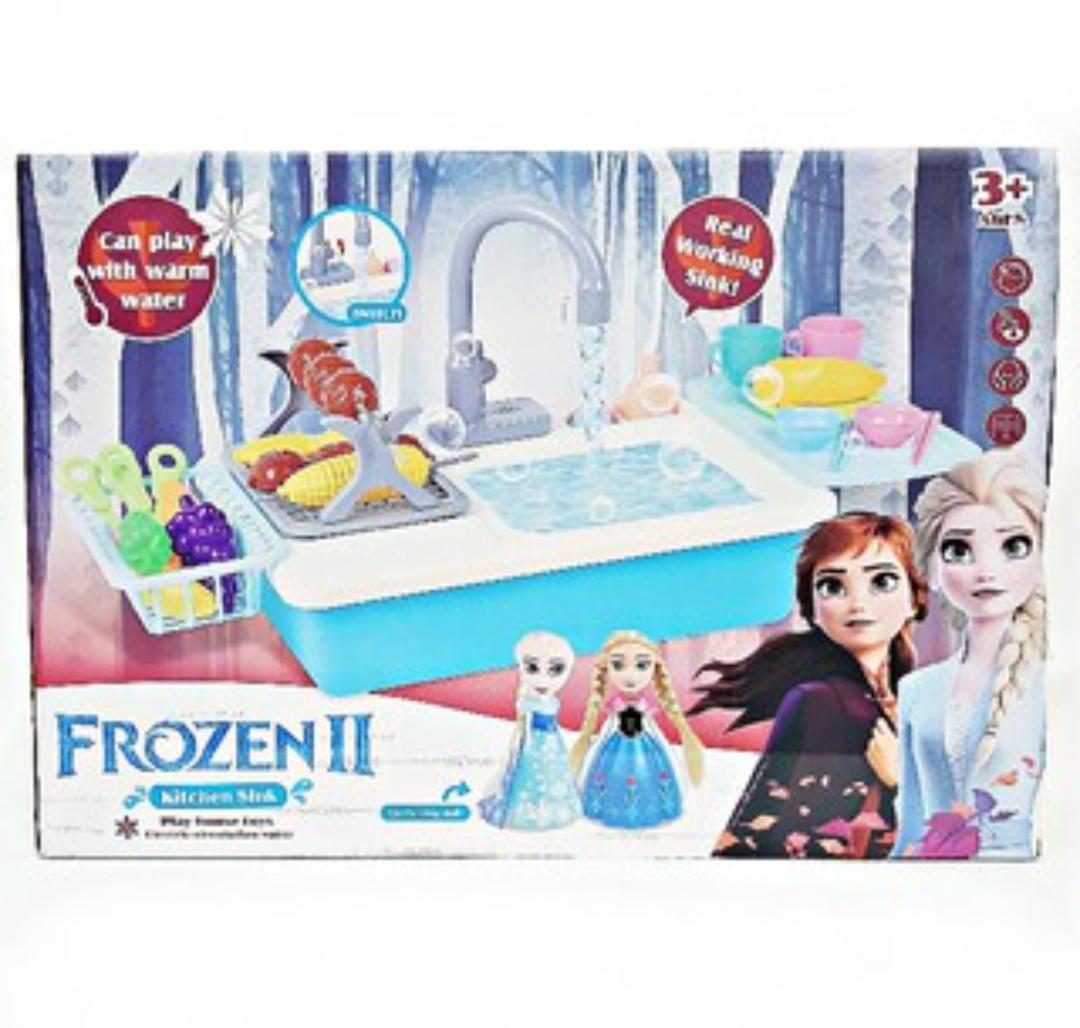 Frozen Children Kitchen Dish Washing Sink Set- 553-369 - Evergreen Wholesale