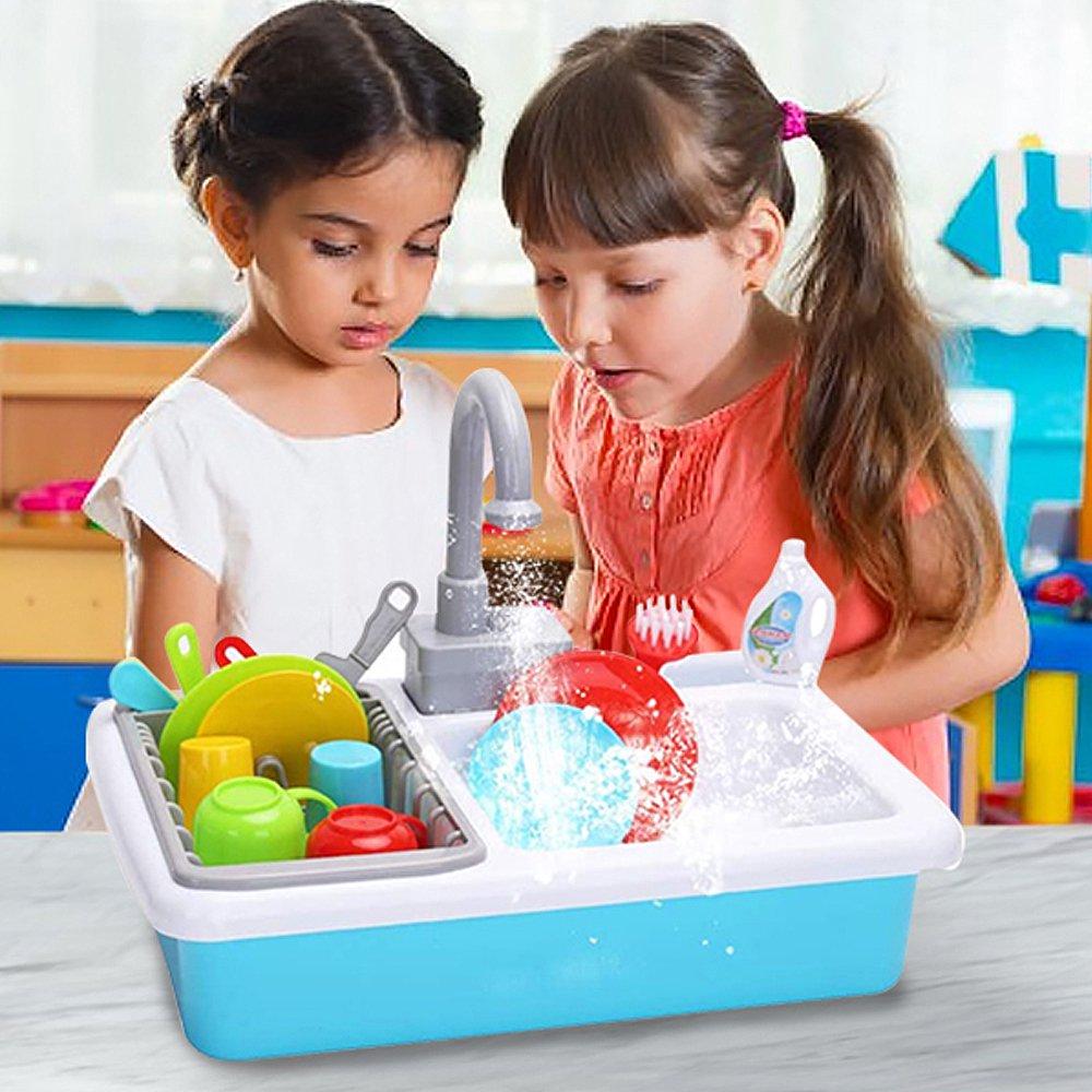 Frozen Children Kitchen Dish Washing Sink Set- 553-369 - Evergreen Wholesale