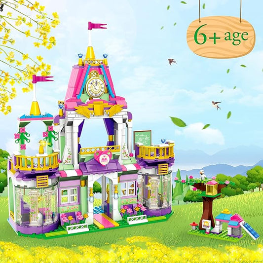 Royal Castle Building Blocks Kit for Girls | 687PCS- LXA458 - Evergreen Wholesale