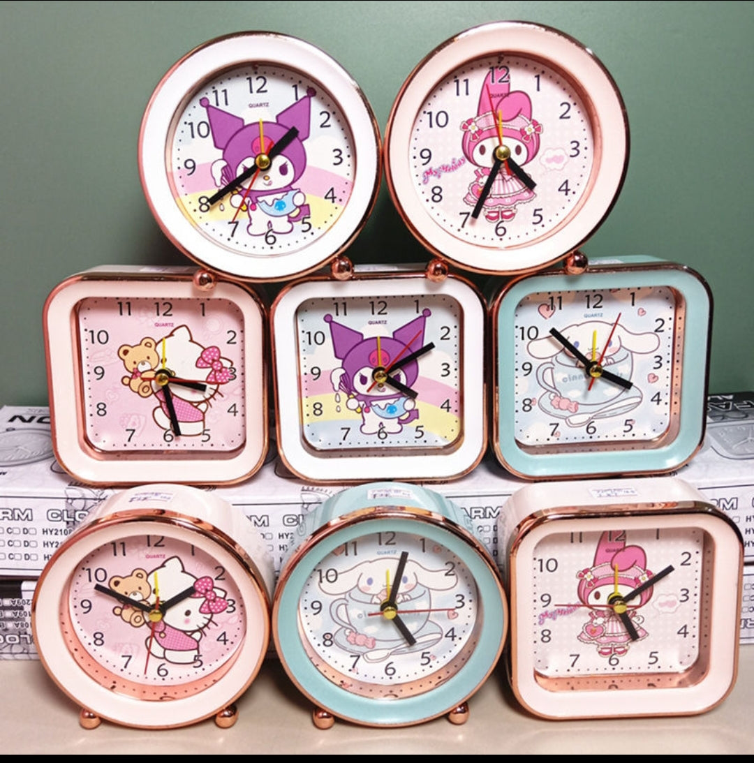 Hello Kitty, Kuromi Alarm Clock- Mixed Color-HY2208-2209A