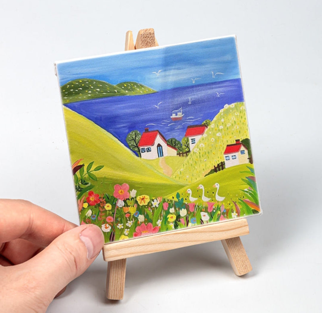Mini Canvas with Easel 4 Design Mix- TK9837