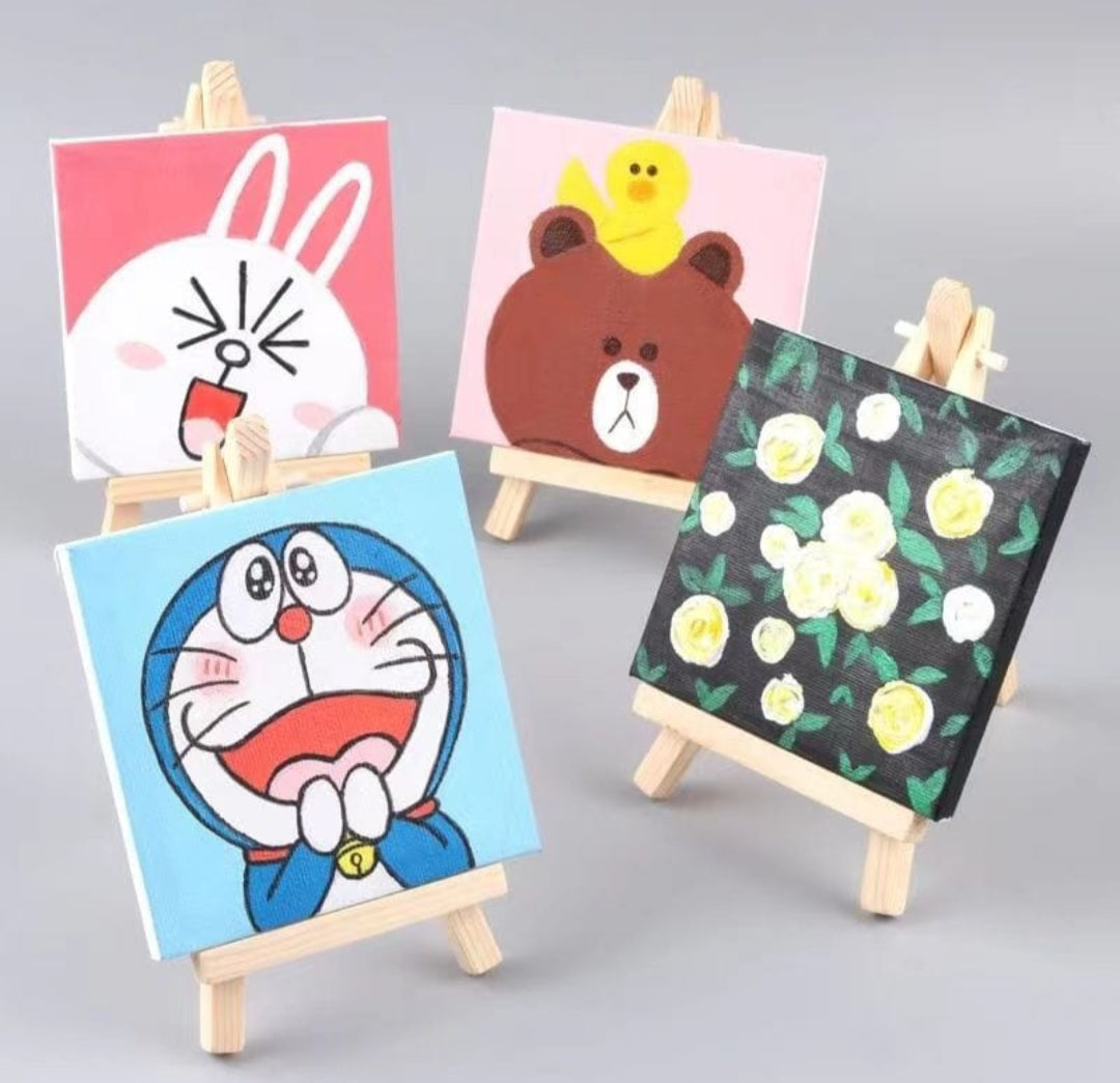 Mini Canvas with Easel 4 Design Mix- TK9837