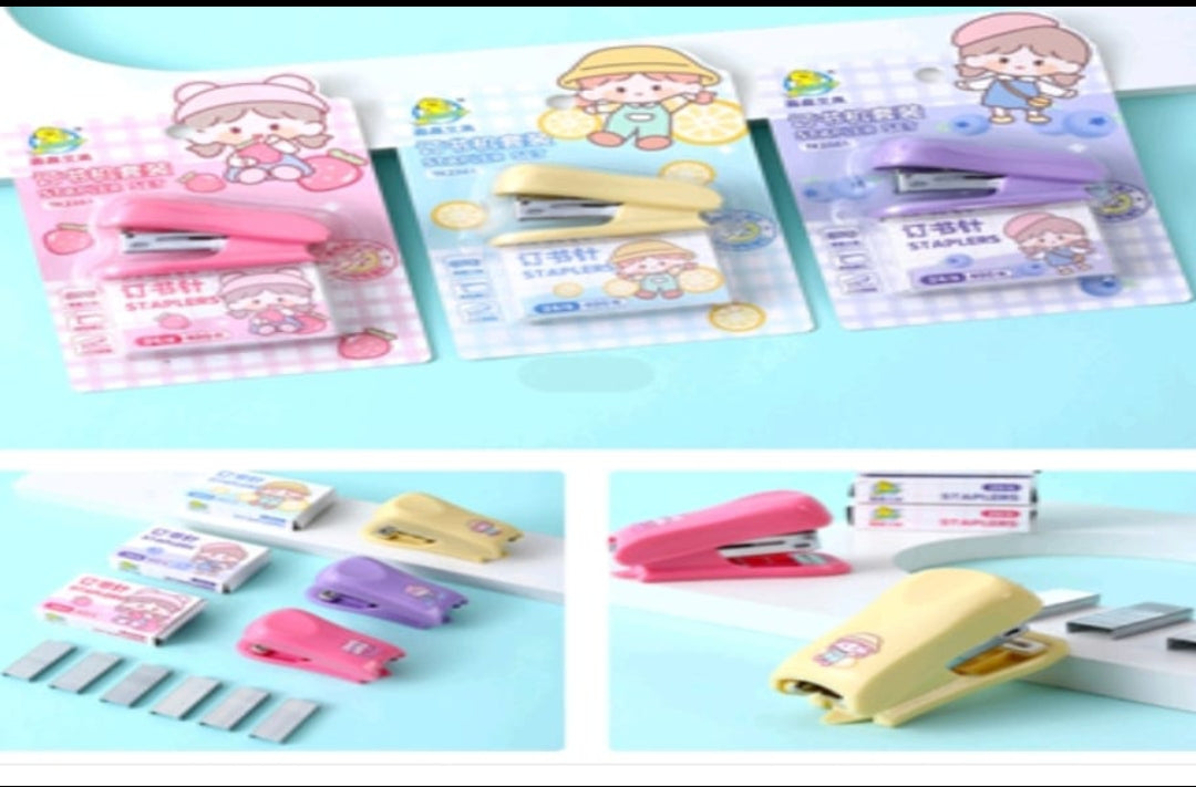 Stapler with Pins Blister Pack- Mixed Color