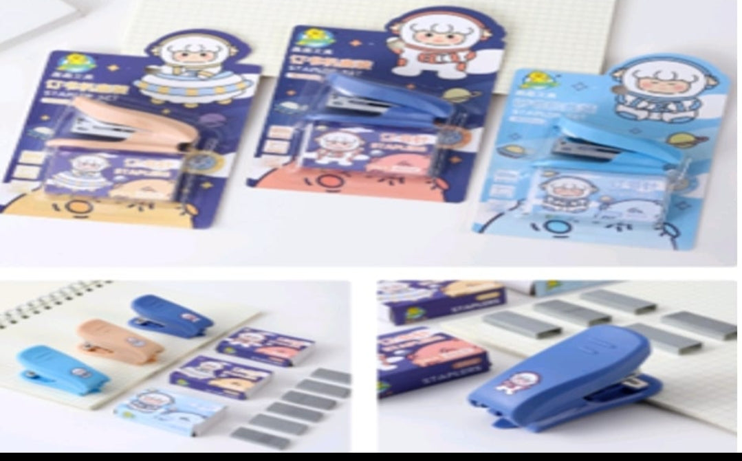 Stapler with Pins Blister Pack- Mixed Color