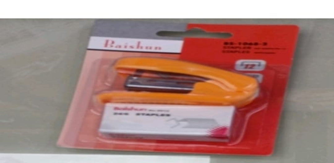 Stapler with Pins Blister Pack- Mixed Color