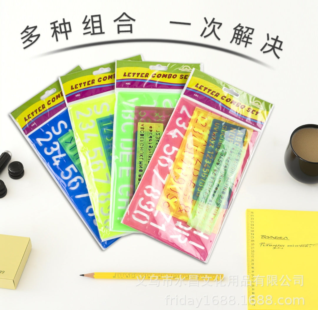 Stencil Set Sketch Book