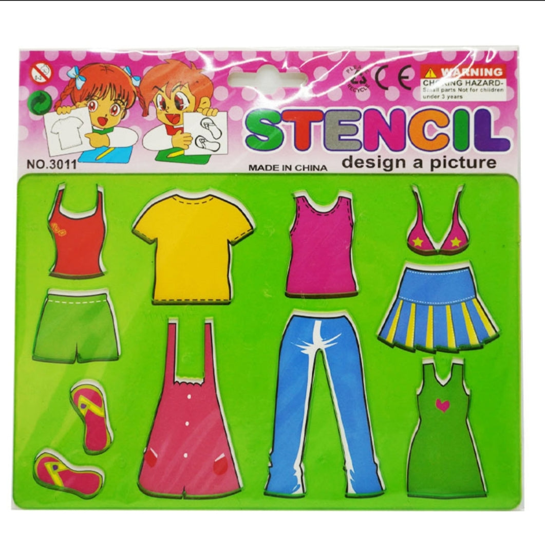 Stencil Set Sketch Book