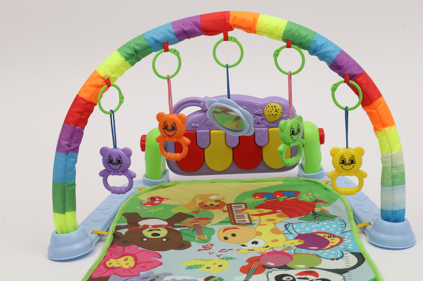 Evergreen Baby Tummy Time Activity Play Mat with Interactive Music Keyboard