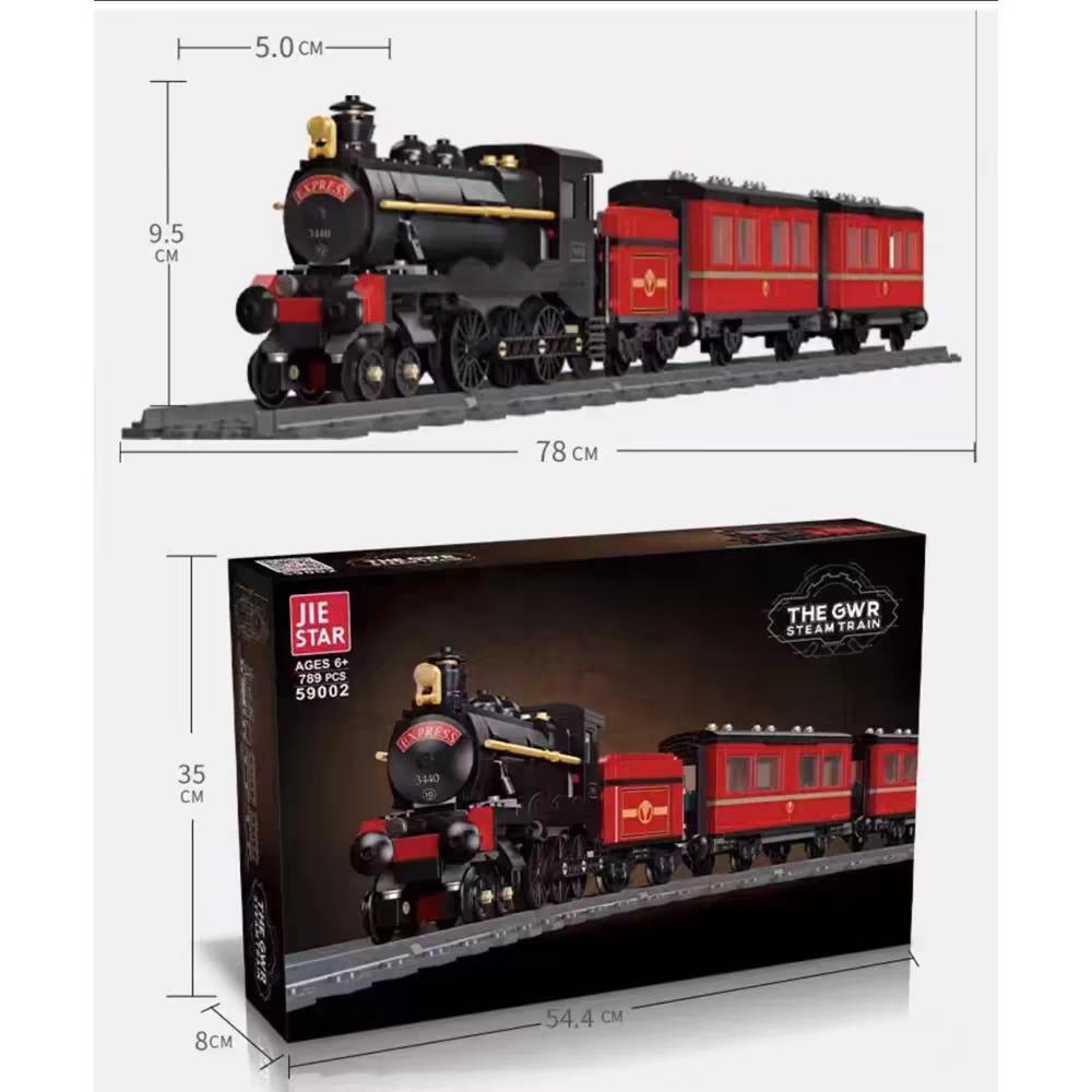 The GWR Steam Train Model Building Block Set | 789pcs- JieStar59002 - Evergreen Wholesale