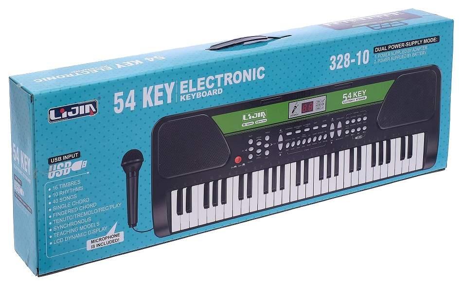 54 Key Electronic Keyboard Piano with Microphone-32809 - Evergreen Wholesale