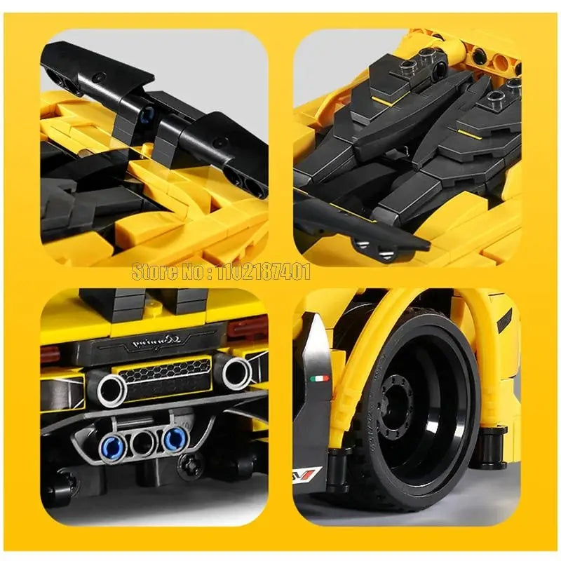 Lamborghini Supercar Building Blocks | 751pcs- SY8300 - Evergreen Wholesale