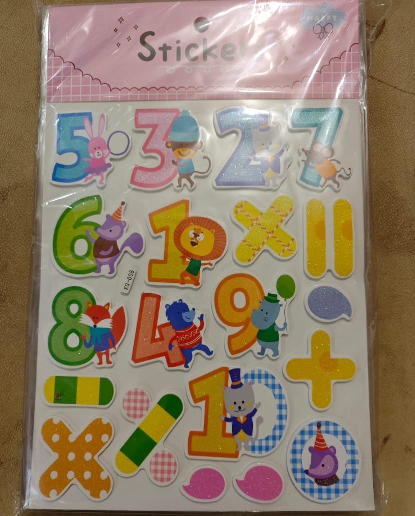 EVA Sticker Sheets – Assorted Foam Stickers Featuring Alphabets, Numbers, Vehicles, Characters & More

Make learning and decorating extra fun with our EVA Sticker Sheets, packed with colorful mixed designs including alphabets, numbers, vehicles, cartoon characters, and more! Each sheet is made from high-quality, soft EVA foam, making them safe, lightweight, and easy to peel and stick on walls, notebooks, craft projects, and classroom displays.

Perfect for teachers, parents, and creative kids, these foam st