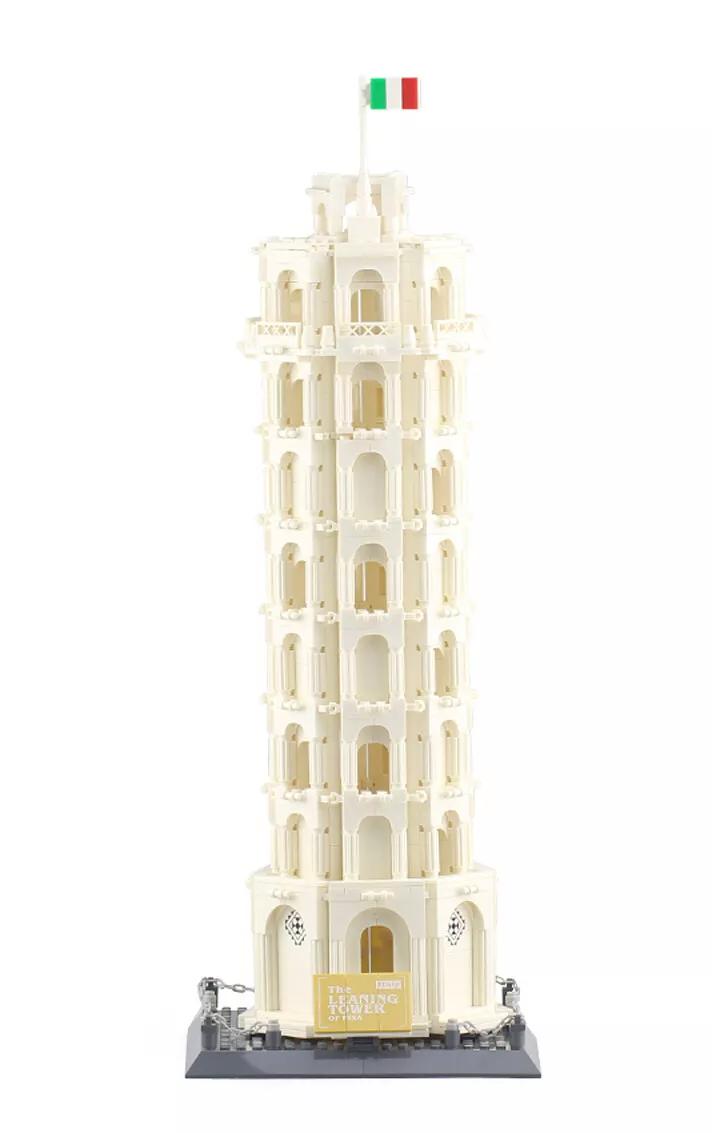 Leaning Tower Of Pisa Model Italy architecture Building Blocks |1545PCS- LXA447 - Evergreen Wholesale