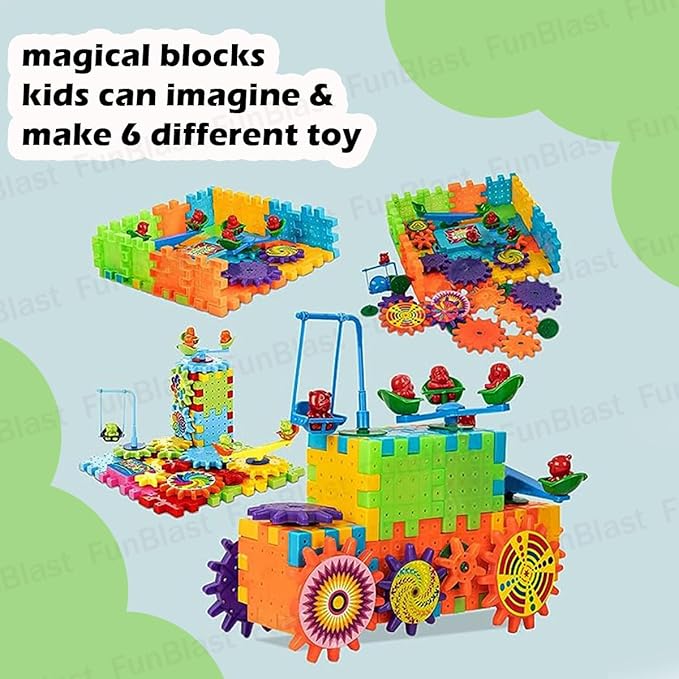 DIY Blocks Interlocking Learning Magical Blocks |81pcs- 598-2A - Evergreen Wholesale