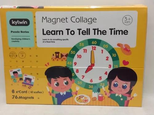 Magnet Puzzle Collage Learn to tell Time- 196869 - Evergreen Wholesale