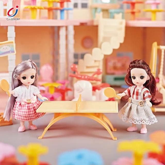 Doll House DIY Assembly Princess Villa Toy with | 95pcs-QC668-40A - Evergreen Wholesale