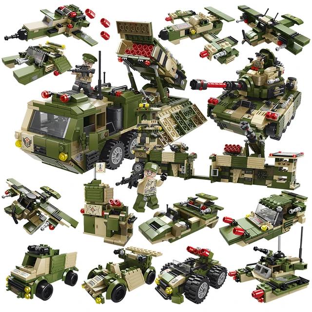Missile Launcher Long Range Rockets 8in1 Building Blocks | 845PCS- LXA461 - Evergreen Wholesale