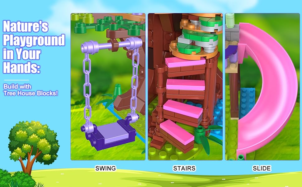 Tree house Building Blocks Set | 764pcs- FC3512 - Evergreen Wholesale