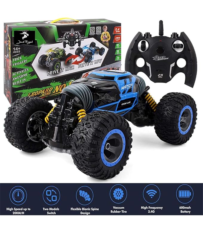 One Click Deformation 4-WD Leopard King Remote Control Car- UD2169A - Evergreen Wholesale