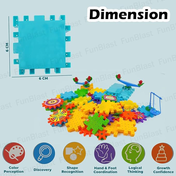 DIY Blocks Interlocking Learning Magical Blocks |81pcs- 598-2A - Evergreen Wholesale