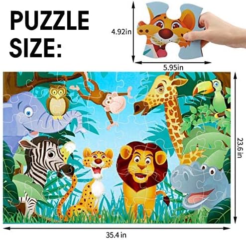 48pcs Jumbo Floor Puzzle DIY Educational Toys Puzzle for Kids - Evergreen Wholesale