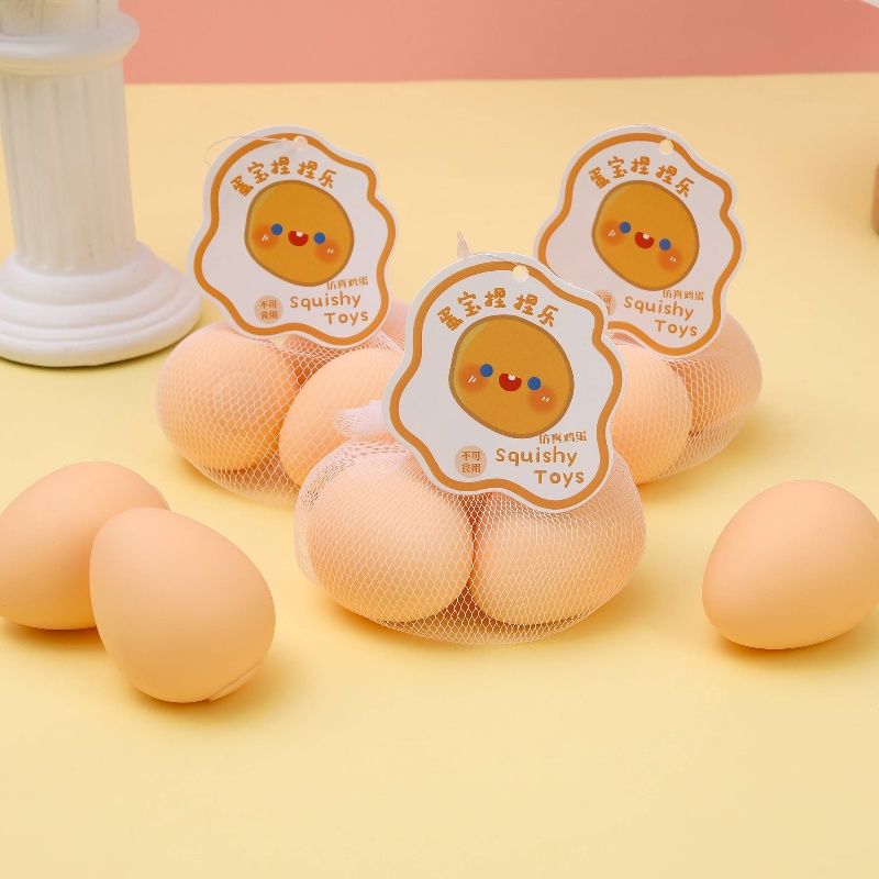 Real Egg Squishy Toy – Soft Stress Relief Toy for Kids (3 pcs/net, 16 nets/box)

Crack up the fun with our Real Egg Squishy Toys – designed to look and feel like real eggs! These soft, squeezable toys are perfect for stress relief, fidget play, and sensory fun. Each net contains 3 realistic egg squishies, and the full box includes 16 net bags – ideal for bulk buyers, party packs, classroom rewards, or retail displays.

Made from safe, non-toxic material, they’re fun, mess-free, and a great way to keep littl