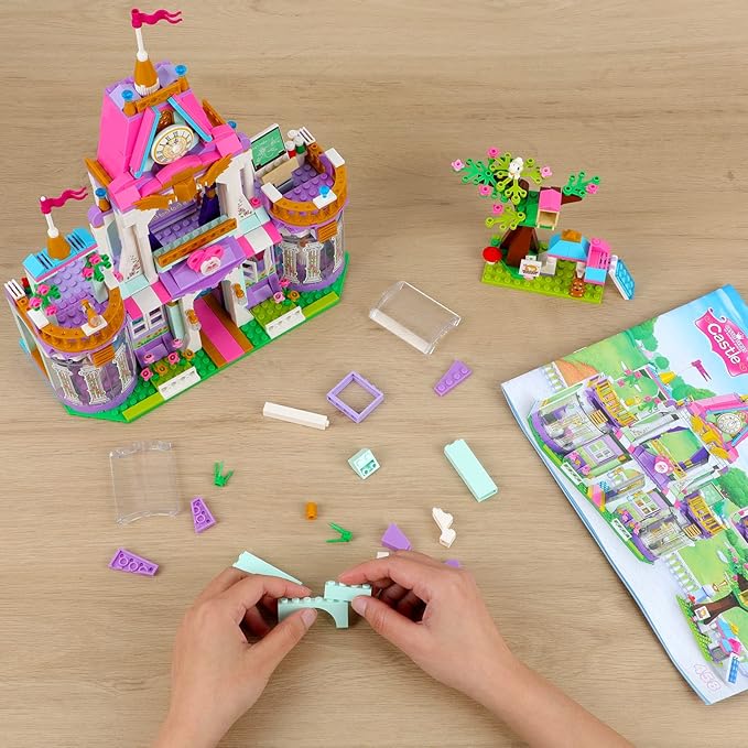 Royal Castle Building Blocks Kit for Girls | 687PCS- LXA458 - Evergreen Wholesale