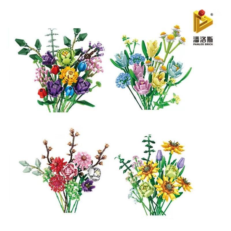 Brick Flower Bouquet Building Kit-6 Boxes-PZ65500 - Evergreen Wholesale