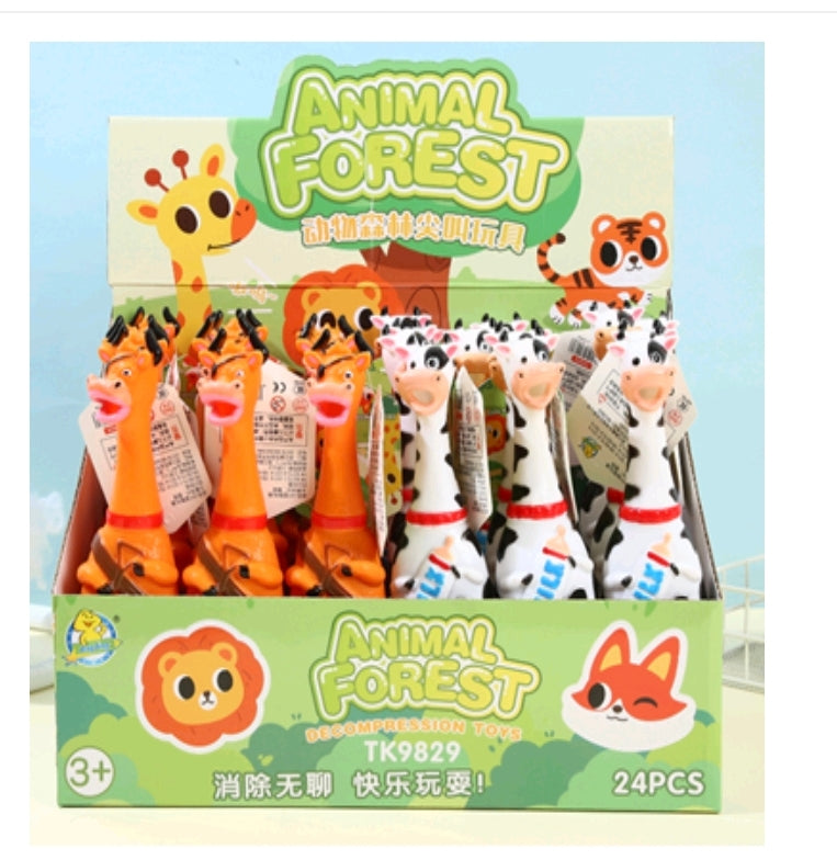 Screaming Cow Toy – Funny Sound Squeeze Animal for Kids (24 pcs Display Box, Mixed Designs)

Bring laughter to playtime with our hilarious Screaming Cow Toys! Just give them a squeeze and hear them let out a loud, funny scream that kids absolutely love. These quirky animal toys come in mixed cow designs and are perfect for party favors, novelty gifts, or stress relief fun. Each display box contains 24 assorted screaming cows, making it ideal for retailers and event giveaways.

Made from soft, durable, and n