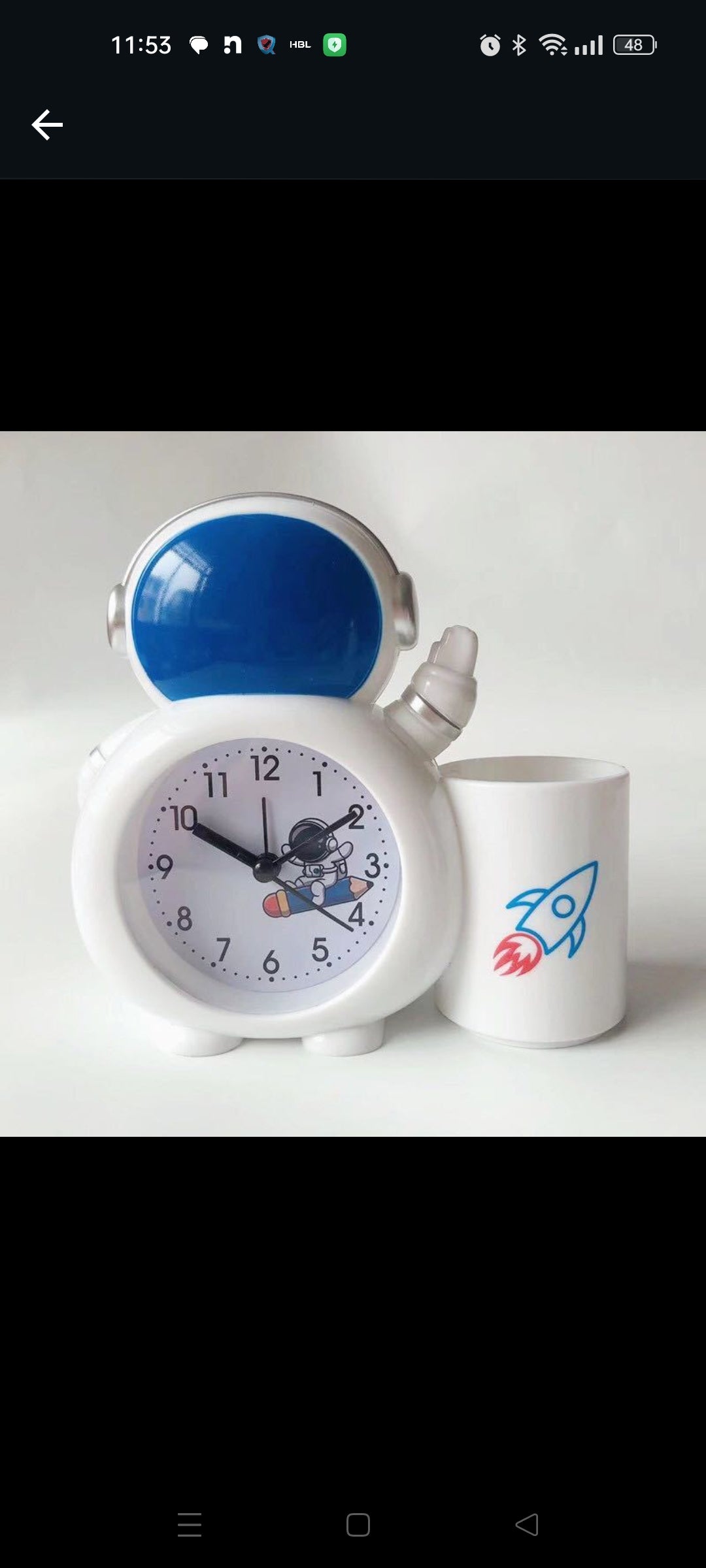 Stationery Alarm Clock- Mixed Design & Color (2301,2302,2307)
