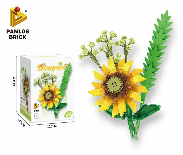 Brick Flower Bouquet Building Kit-6 Boxes-PZ65500 - Evergreen Wholesale