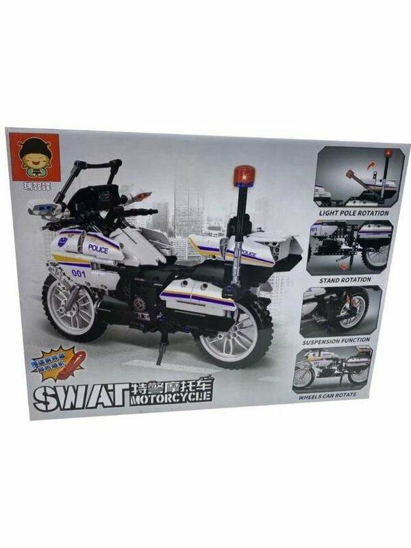 SWAT Motorcycle Model Building Blocks | 720pcs- RB839 - Evergreen Wholesale