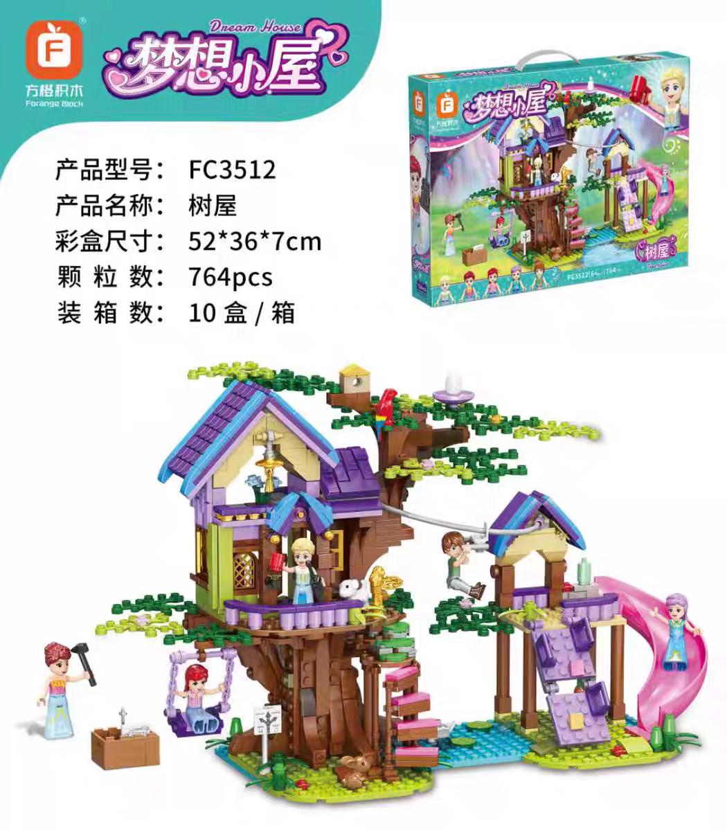 Tree house Building Blocks Set | 764pcs- FC3512 - Evergreen Wholesale