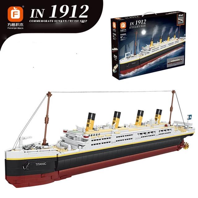 Titanic Cruise Ship 2 in 1  Building Blocks Set | 2022pcs- FC6005 - Evergreen Wholesale