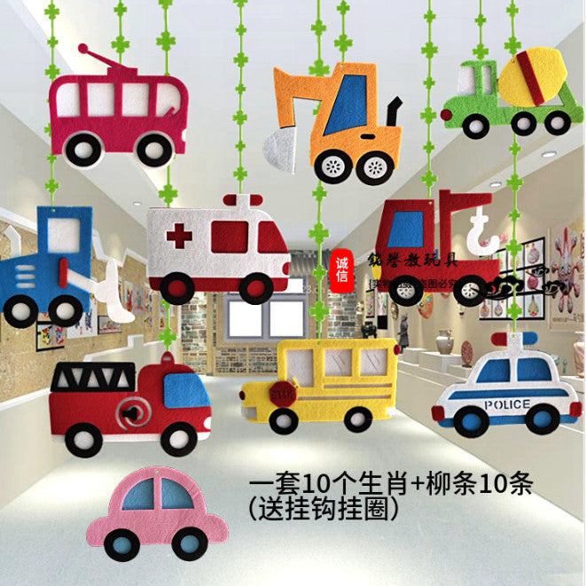 Hanging EVA Stickers – 10 Pcs/Bag of Fun Decorative Foam Cutouts (Assorted Designs: Animals, Vehicles & More)

Decorate classrooms, nurseries, and kids' spaces with our Hanging EVA Stickers, a colorful set of 10 assorted foam cutouts featuring fun designs like animals, vehicles, and more! Made from soft, lightweight EVA foam, each piece comes with a string for easy hanging on walls, doors, windows, or display boards.

Perfect for thematic classroom decoration, creative learning environments, and party setup