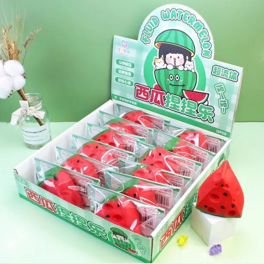 Watermelon Squishy Toy – Soft Slow Rising Fruit Stress Toy (12 pcs/box)

Bring fruity fun to playtime with our Watermelon Squishy Toys! These soft, slow-rising squishies are shaped like juicy watermelon slices and are perfect for stress relief, sensory play, party favors, and classroom rewards. Made from safe, non-toxic materials, they offer a satisfying squish and bounce back to shape slowly. Great for kids and adults alike!

Each box includes 12 colorful watermelon squishy toys, making it ideal for wholes