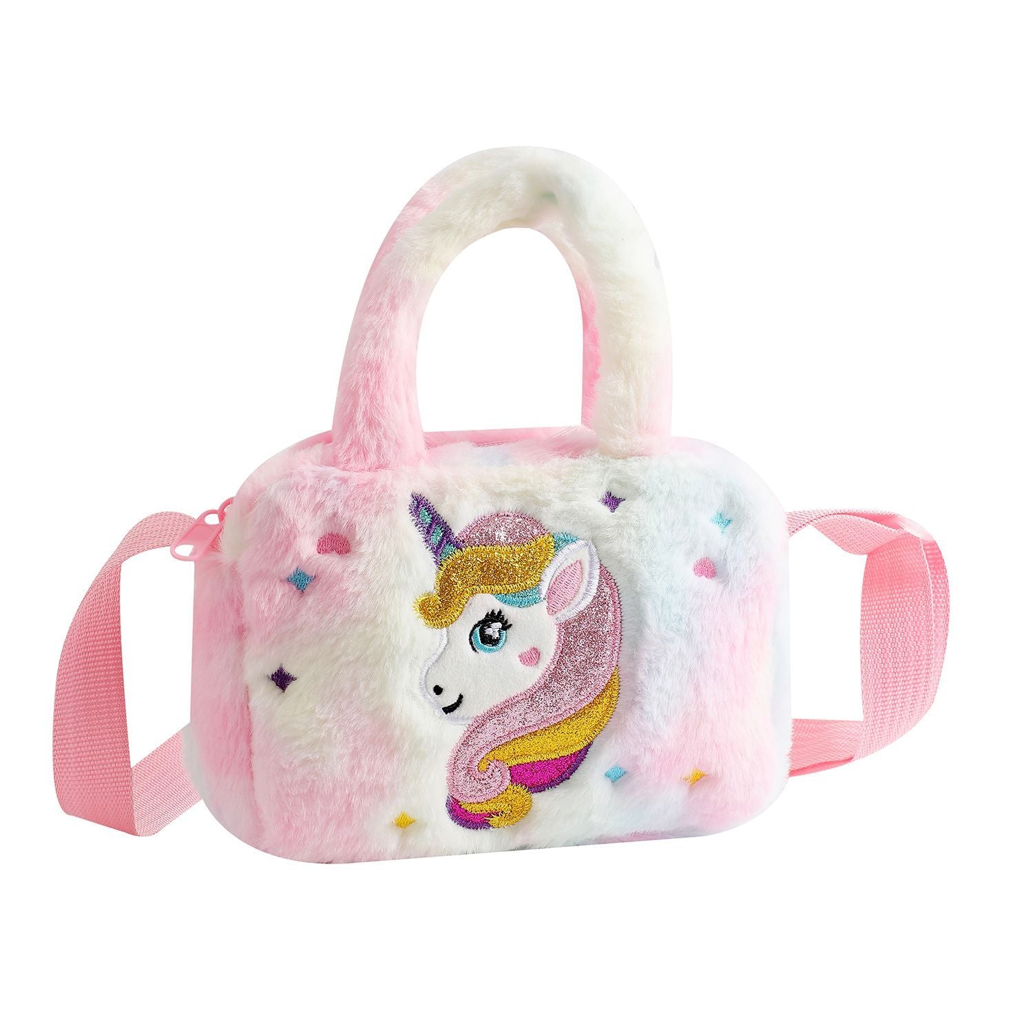 Unicorn Fluffy Bag – Magical Plush Handbag for Kids (Mixed Colors)

Bring a touch of magic to every adventure with our Unicorn Fluffy Bags! Made from ultra-soft plush material and featuring enchanting unicorn designs in a range of vibrant mixed colors, these dreamy handbags are a favorite among kids who love fantasy and fun. Lightweight and comfy to carry, they’re perfect for holding small toys, treats, or everyday essentials.

Whether it’s for birthdays, party favors, or a stylish day out, these unicorn ba